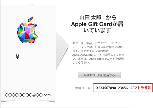 メールの転送のサンプル画像1